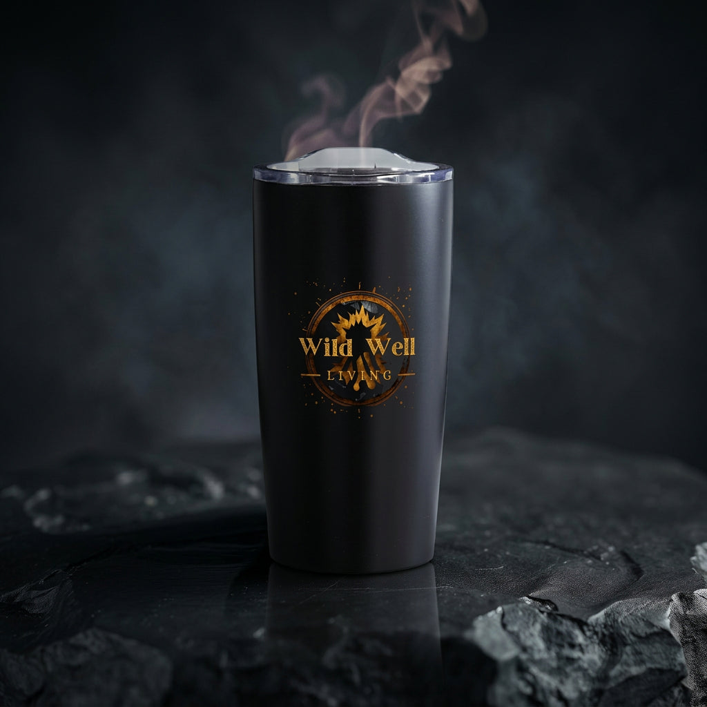Wild Well Living matte black tumbler